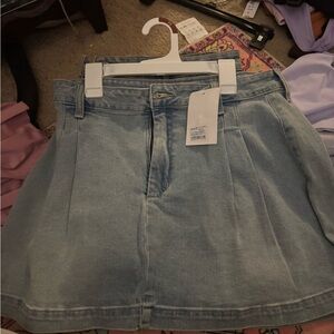Boutique Denim Mini Skirt L